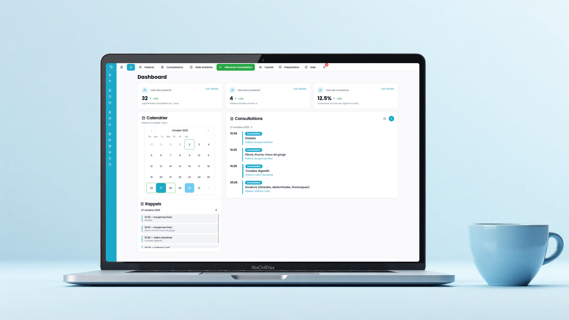 AlloDoc Desktop Interface